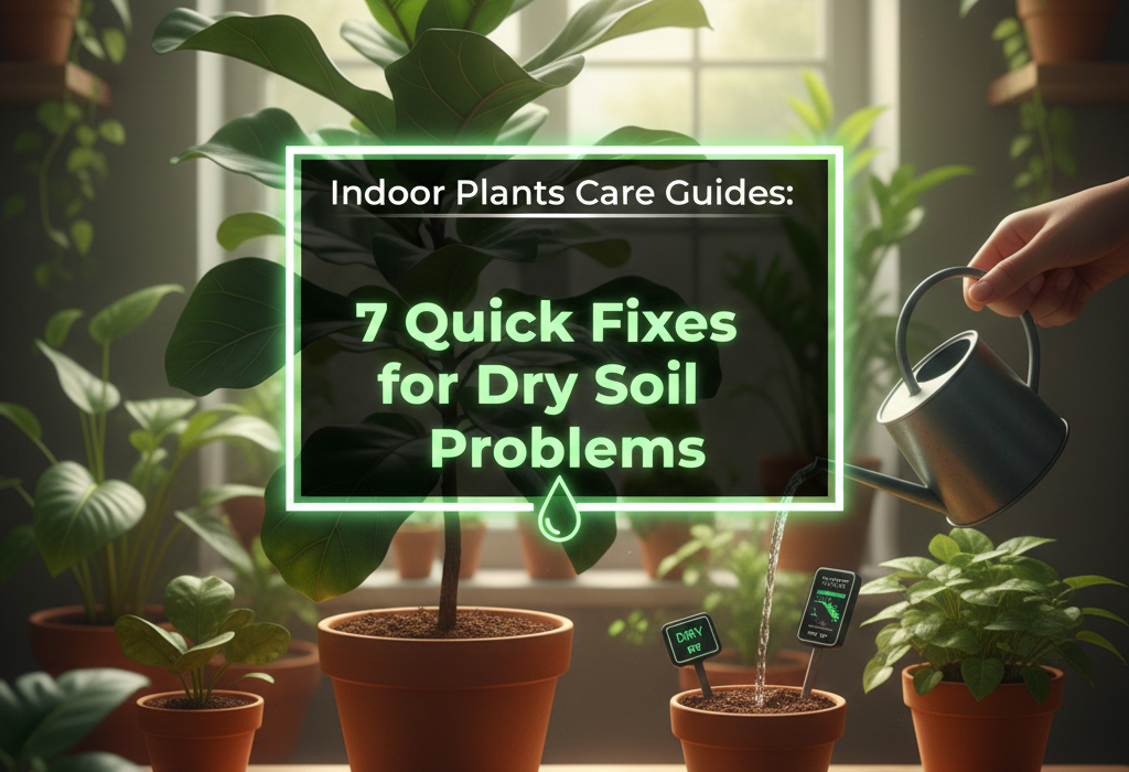 Indoor Plants Care Guides: 7 Quick Fixes for Dry Soil Problems