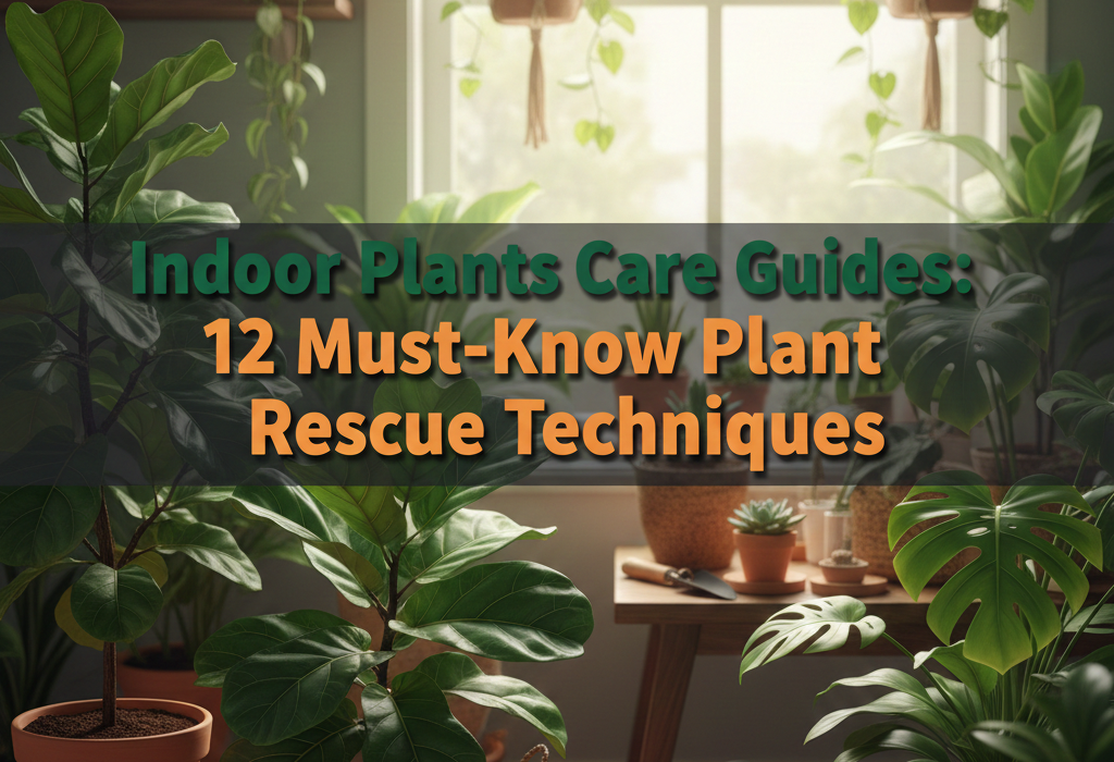 Indoor Plants Care Guides: 12 Must-Know Plant Rescue Techniques