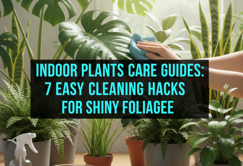 Indoor Plants Care Guides: 7 Easy Cleaning Hacks for Shiny Foliage
