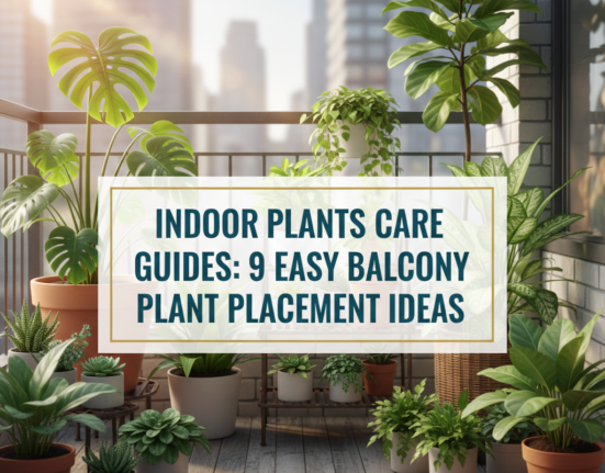 Indoor Plants Care Guides: 9 Easy Balcony Plant Placement Ideas