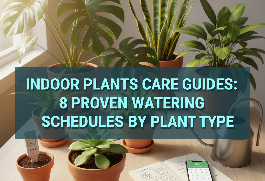 Indoor Plants Care Guides: 8 Proven Watering Schedules by Plant Type