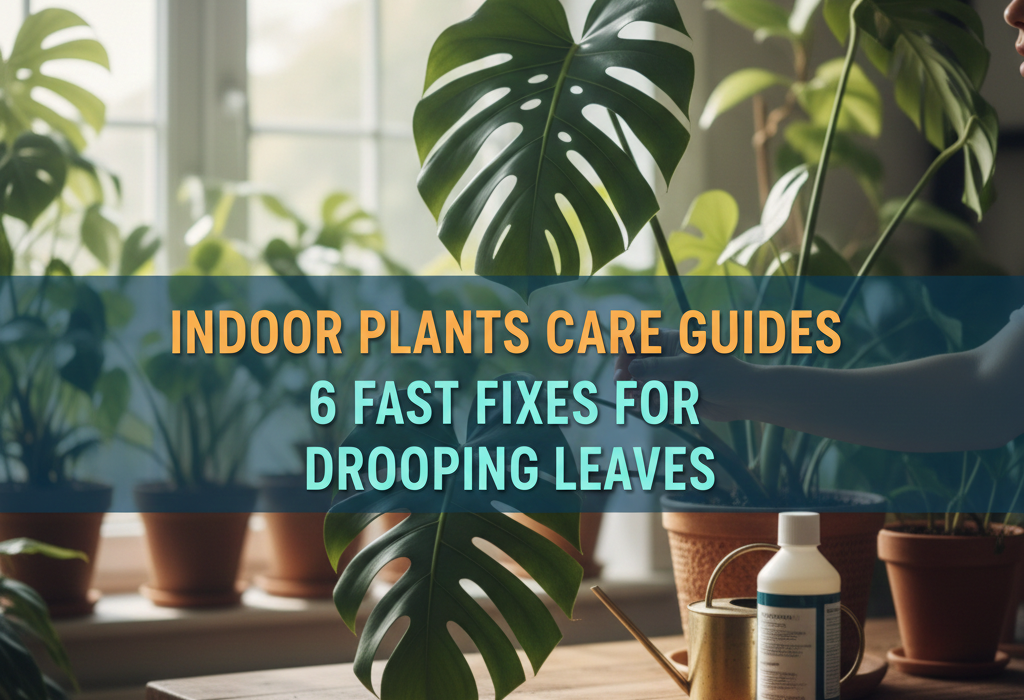 Indoor Plants Care Guides: 6 Fast Fixes for Drooping Leaves