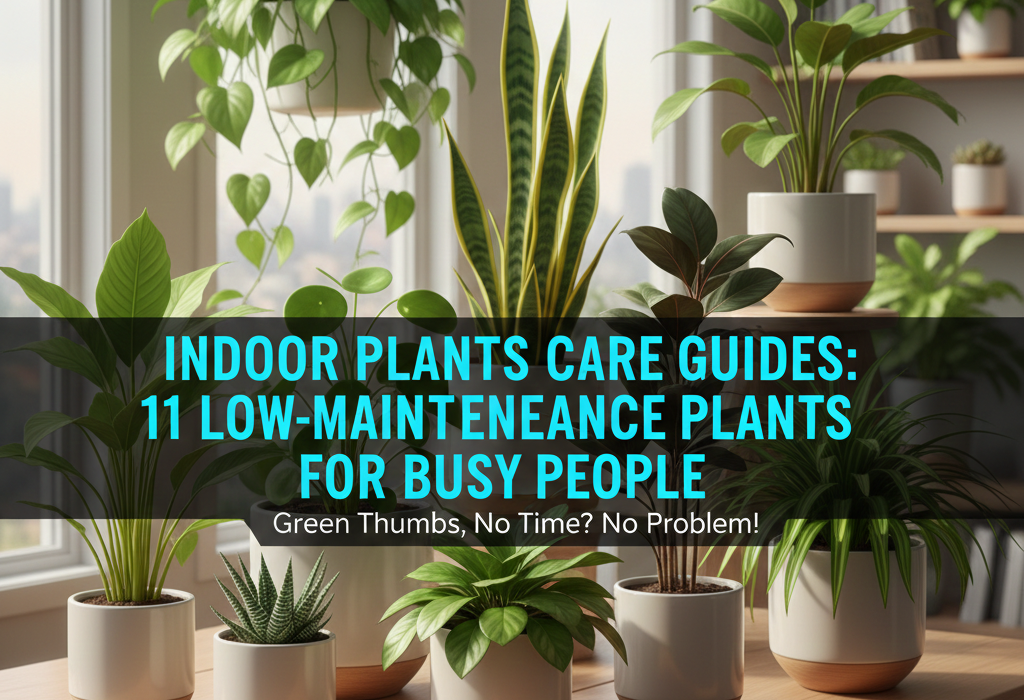 Indoor Plants Care Guides: 11 Low-Maintenance Plants for Busy People
