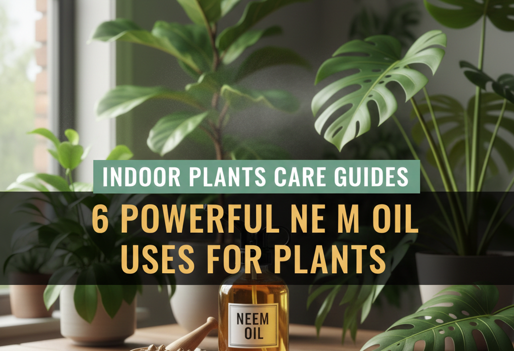 Indoor Plants Care Guides: 6 Powerful Neem Oil Uses for Plants