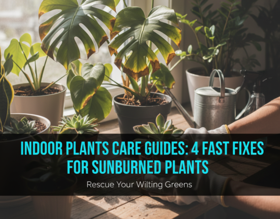 Indoor Plants Care Guides: 4 Fast Fixes for Sunburned Plants