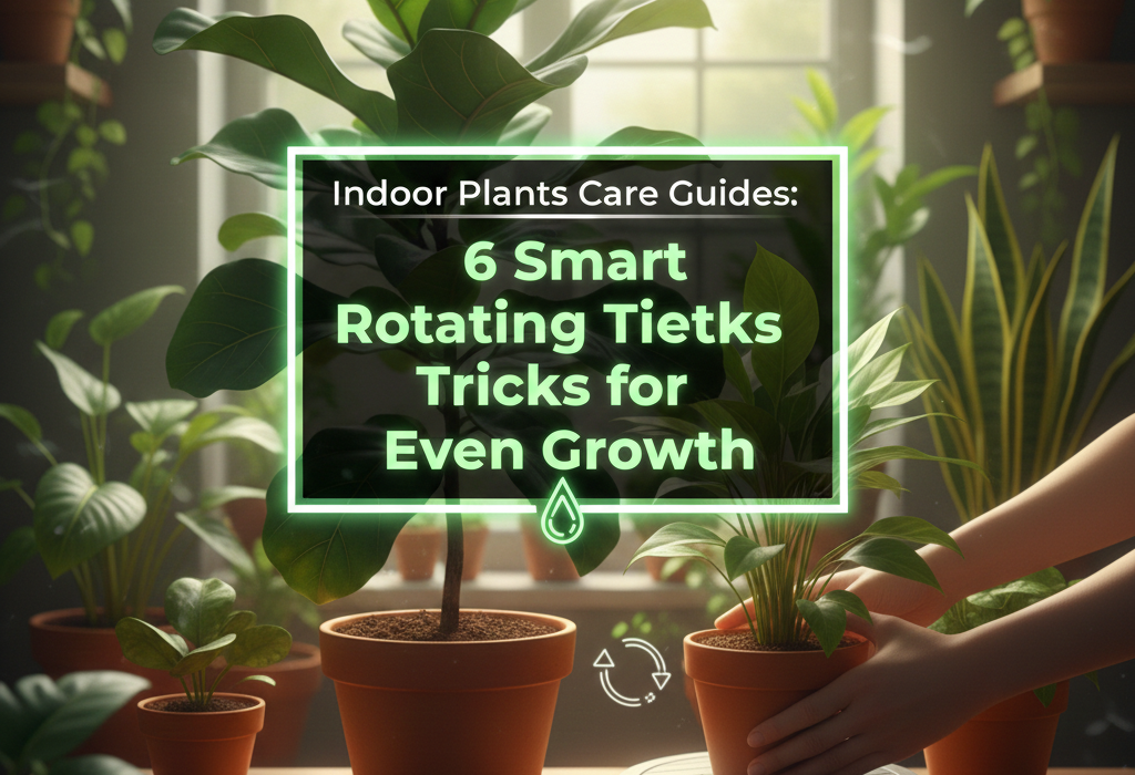 Indoor Plants Care Guides: 6 Smart Rotating Tricks for Even Growth