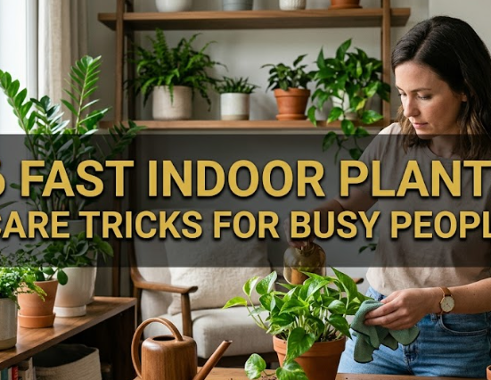 6 Fast Indoor Plants Care Tricks for Busy People