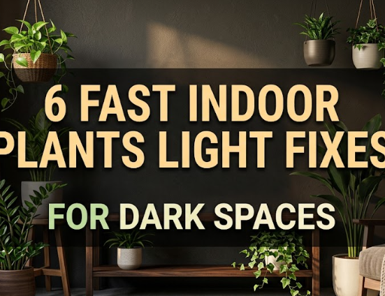 6 Fast Indoor Plants Light Fixes for Dark Spaces