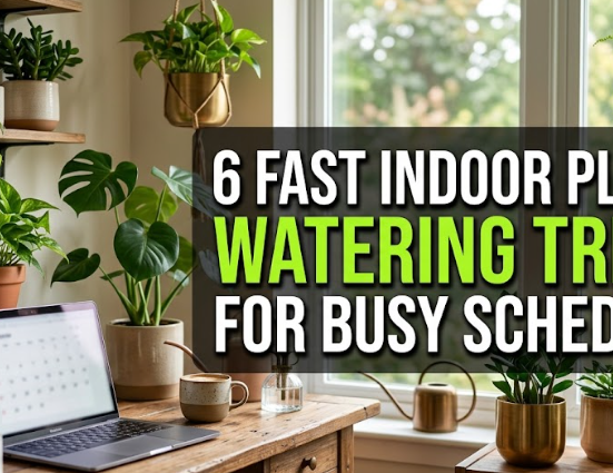 6 Fast Indoor Plants Watering Tricks for Busy Schedules