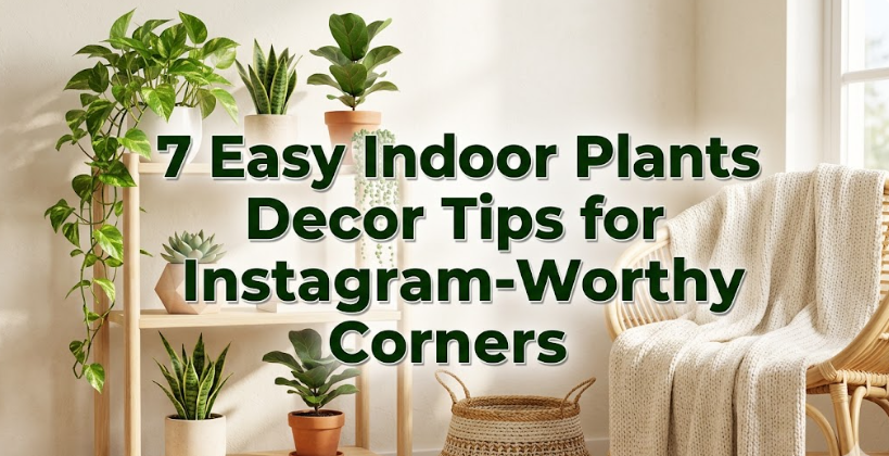 7 Easy Indoor Plants Decor Tips for Instagram-Worthy Corners